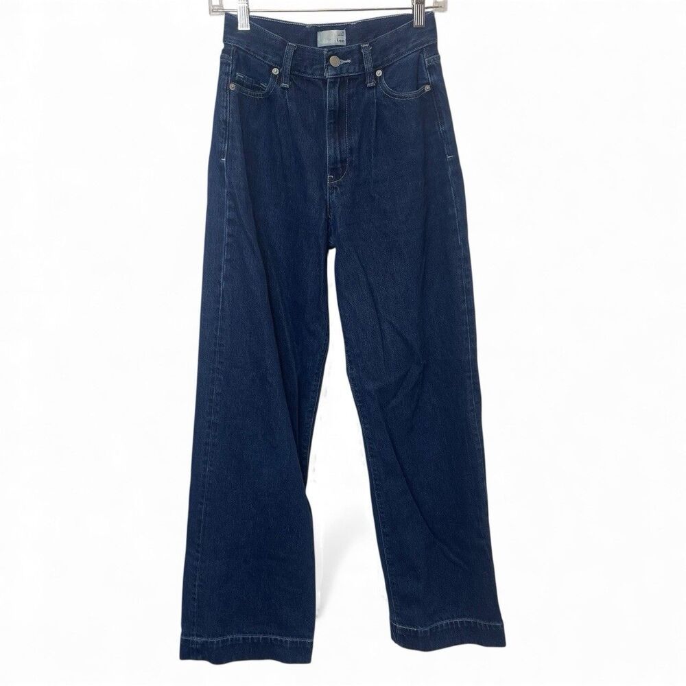 Aritzia Wilfred Free Wide Leg Jeans Women’s 00 Blue Denim Cotton